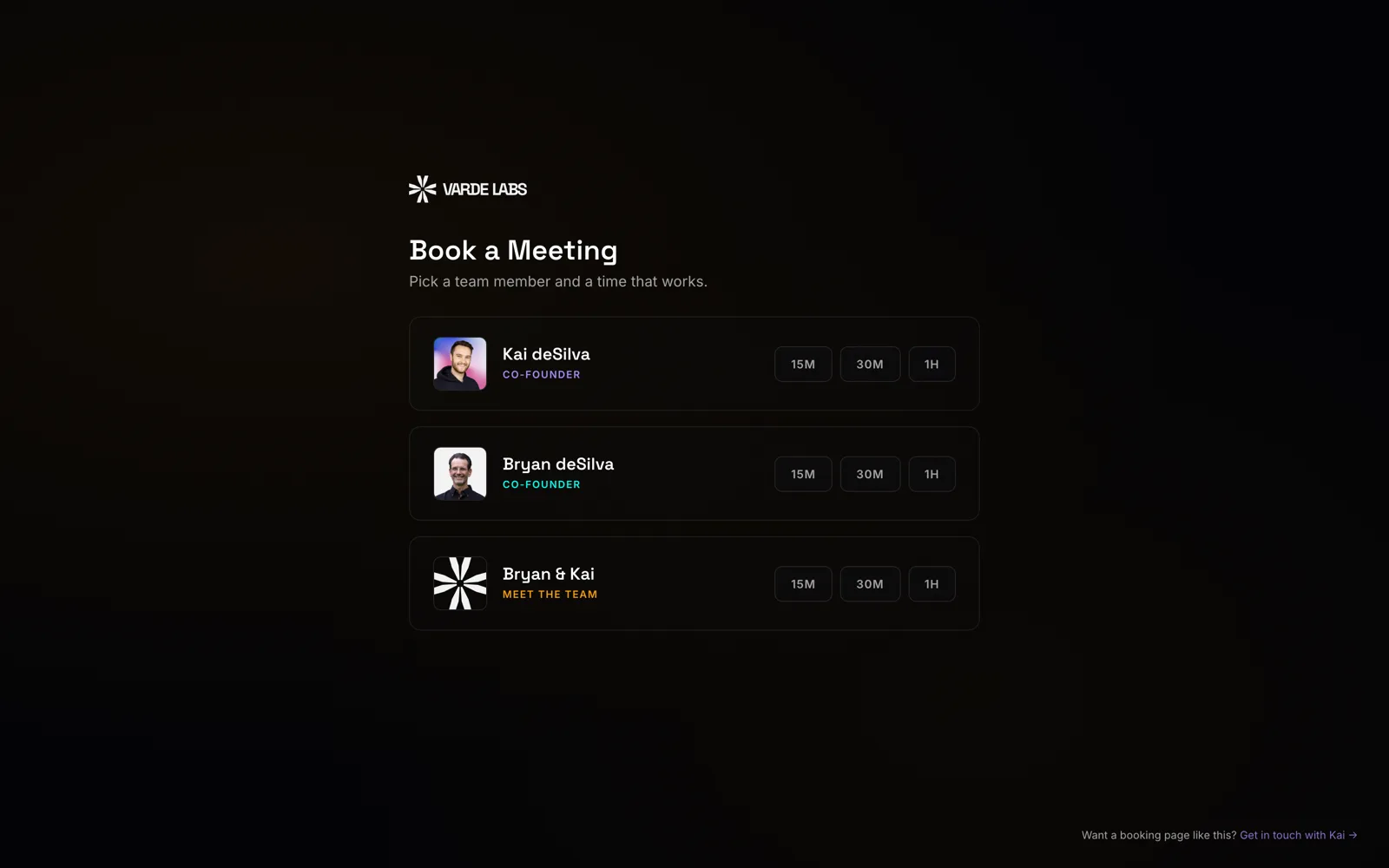 Varde Booking — Mini scheduling web app